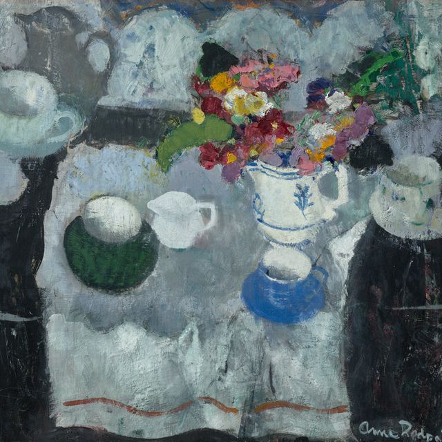 Anne Redpath — Натюрморт с цветами в кувшине