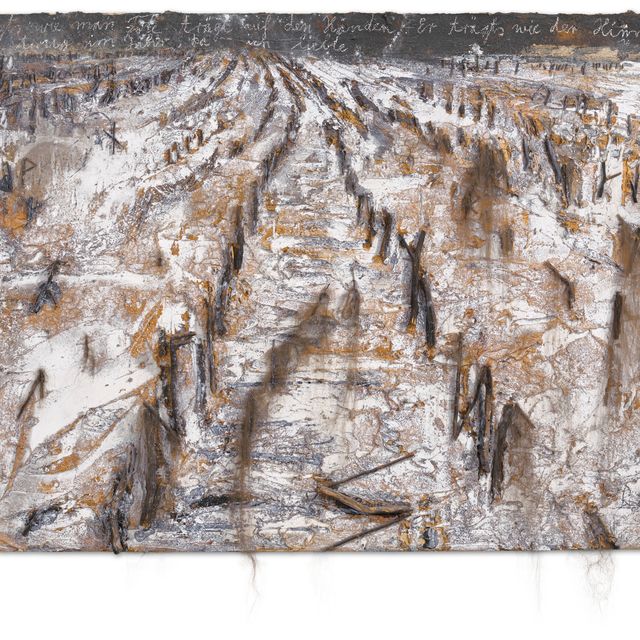 Anselm Kiefer — Она хочет, чтобы человек совершал поступки в день свадьбы. Он носит их, как носят мертвых на руках. Он носит их, как небеса носили мои волосы в тот год, когда я любила.