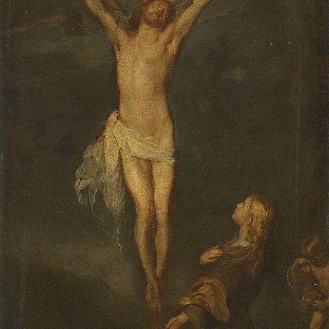 Anthony van Dyck — Распятие со святой Розалией