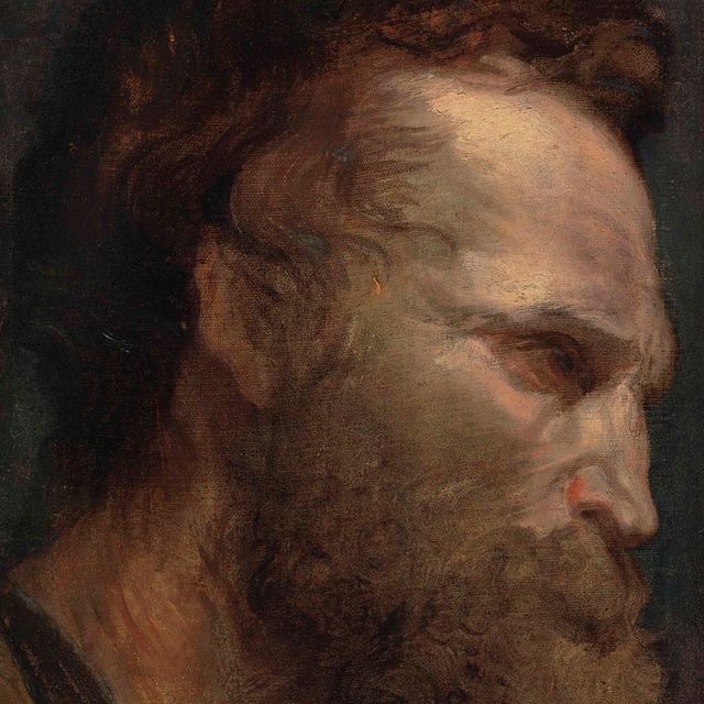 Anthony van Dyck — Портрет бородатого мужчины в профиль