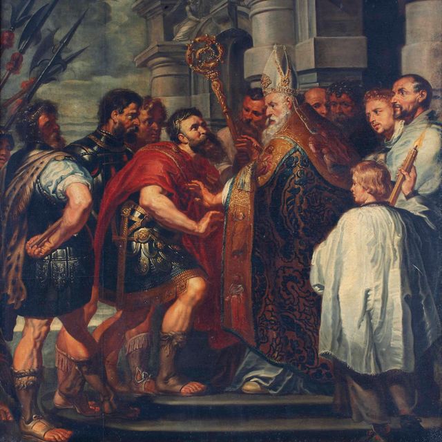 Anthony van Dyck — Святой Амвросий, не пускающий императора Феодосия в Миланский собор