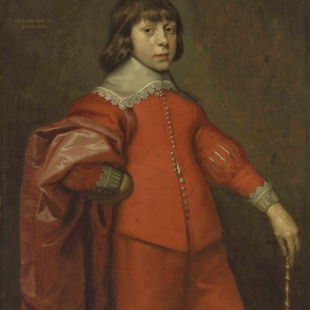 Anthony van Dyck — Портрет мальчика, традиционно идентифицируемого как Чарльз, принц Уэльский, впоследствии король Карл II (1660-1685), в три четверти роста