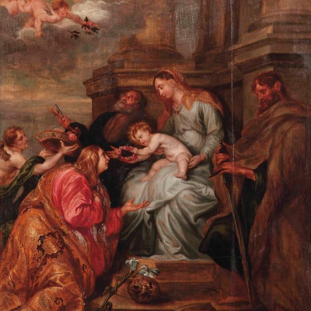 Anthony van Dyck — Мистический брак святой Розалии с другими святыми