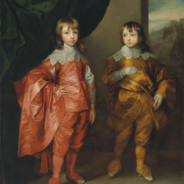 Anthony van Dyck — Портрет Джорджа Вильерса, 2-го герцога Бекингема (1628-1687), и его брата, лорда Фрэнсиса Вильерса (1629-1648), в полный рост