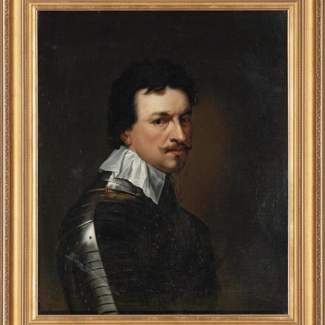Anthony van Dyck — Портрет Томаса Вентворта, 1-го графа Страффорда (1593-1641), во весь рост, в доспехах