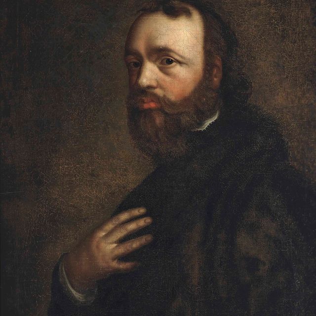 Anthony van Dyck — Портрет сэра Кенелма Дигби (1603-1665), в полный рост, в черном сюртуке