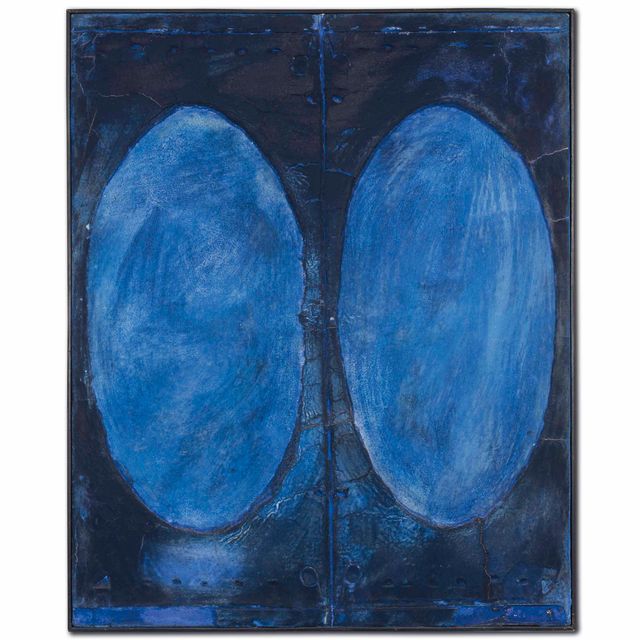 Antoni Tàpies — Голубая в двойном овале