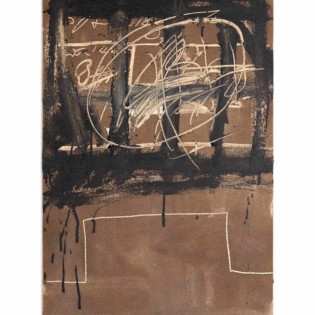 Antoni Tàpies — Решетка радиатора с граффити (Reixa Esgrafiada)