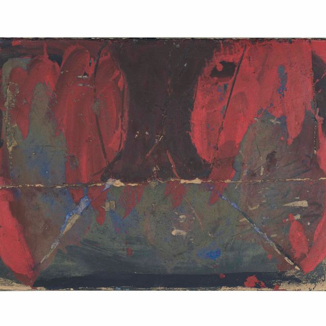 Antoni Tàpies — Pintura damunt cartó fregat (Живопись на потертом картоне)