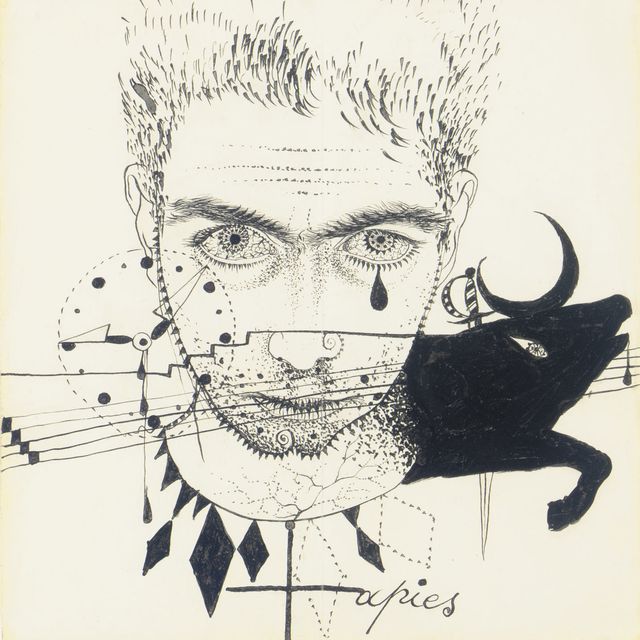 Antoni Tàpies — Автопортрет