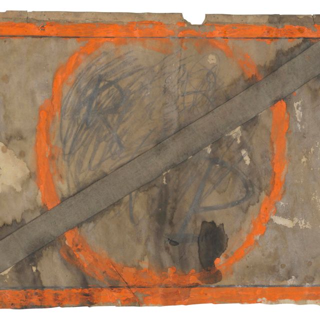 Antoni Tàpies — Обведите и выложите полосками на пергамент