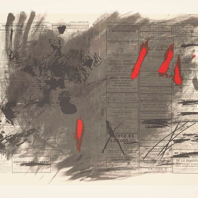Antoni Tàpies — Шесть тарелок от: Nocturn Matinal (Galfetti 238-240, 242-244)