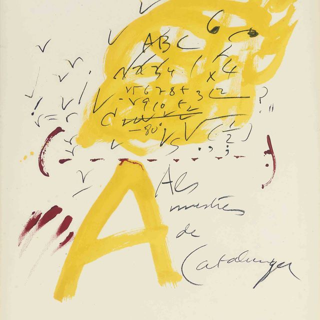 Antoni Tàpies — Плакат для выставки "Тапиес" Sala Gaspar, Барселона (Galfetti 286)