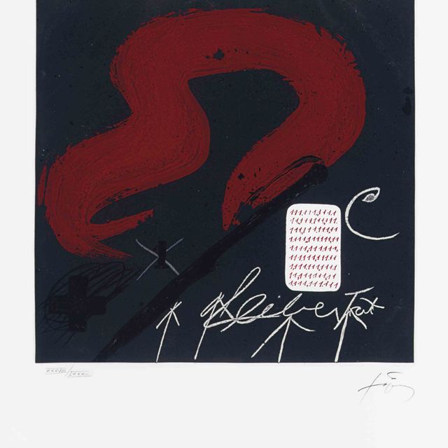 Antoni Tàpies — Синта Роха, из "У но эс Нингу" (Гальфетти, 725)
