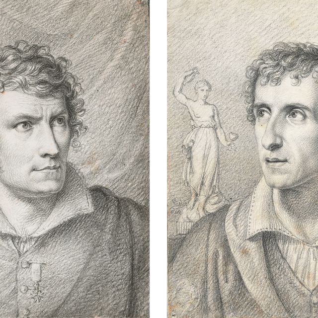 Antonio Canova — Портрет Антонио Кановы (i) и портрет Бертеля Торвальдсена (ii)