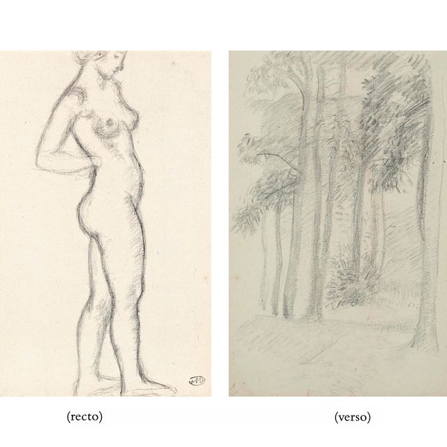Aristide Maillol — Новая дебютантка (спереди); Деревья (сзади)