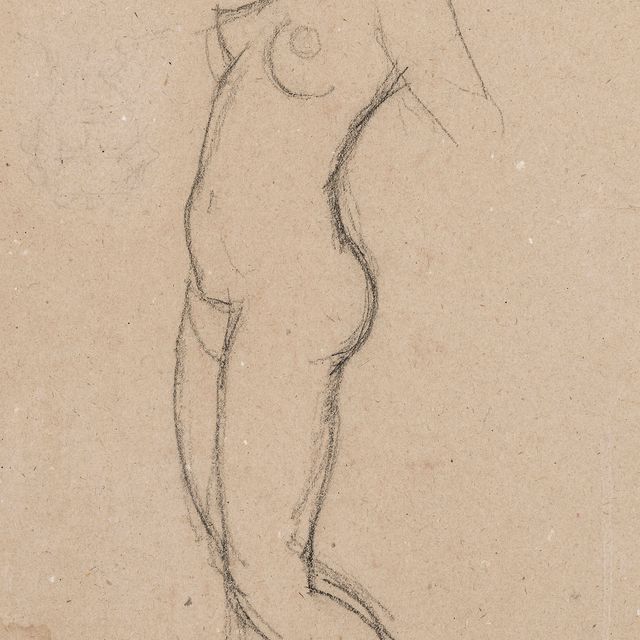 Aristide Maillol — Весь профиль (спереди) ; Новый дебют женщины (сзади)