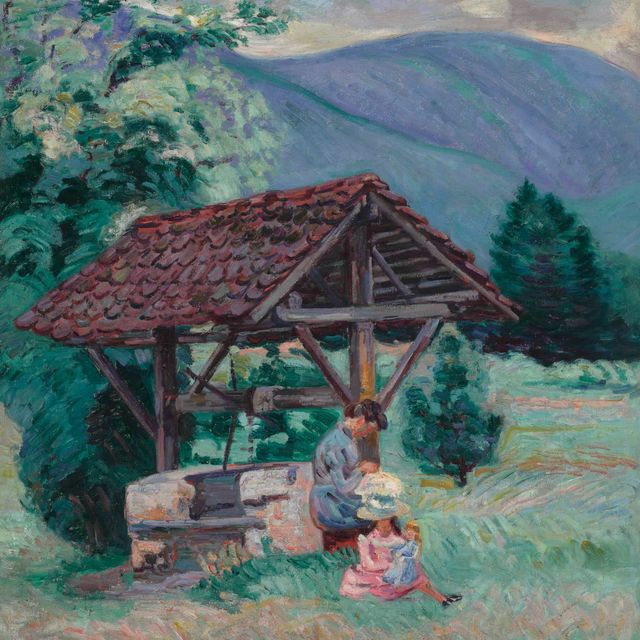 Armand Guillaumin — Понтшарра, мадам Гийомен и дочь Маргарита