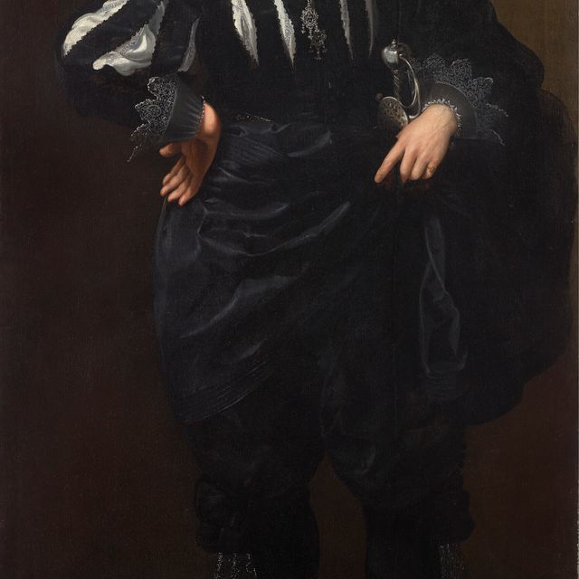Artemisia Gentileschi — Портрет джентльмена, вероятно, Антуана де Виля (1596-1656), в полный рост