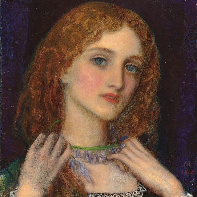 Arthur Hughes — Женская голова