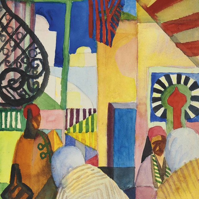 August Macke — Я на базаре