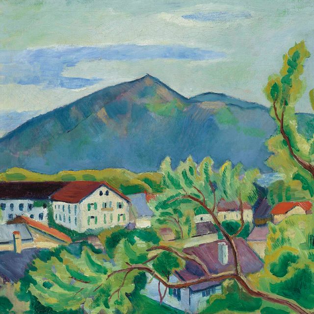 August Macke — Фрюлингсландшафт в Тегернзее