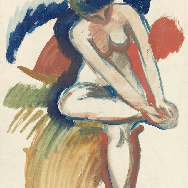 August Macke — Более грубый акт по отношению к ротему.