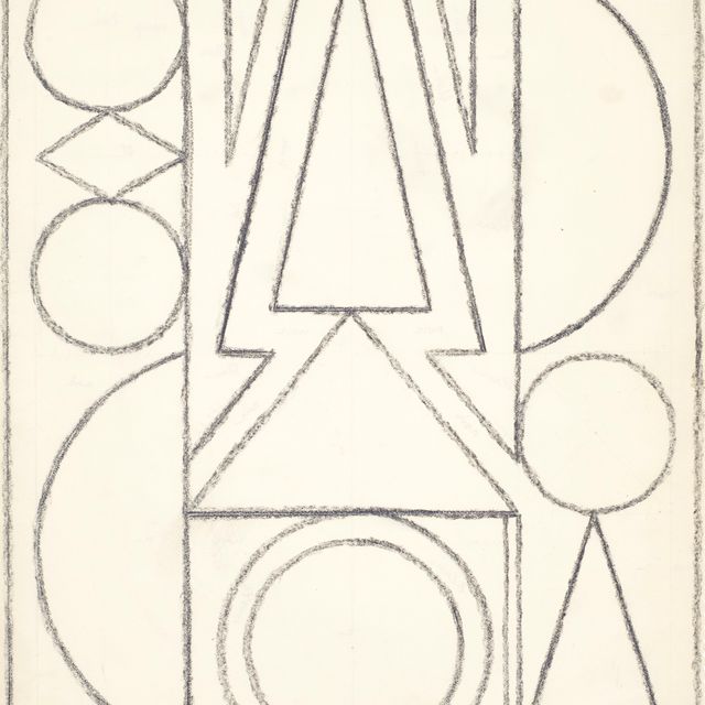 Auguste Herbin — "Лир" 2 ( прямой и оборотной )