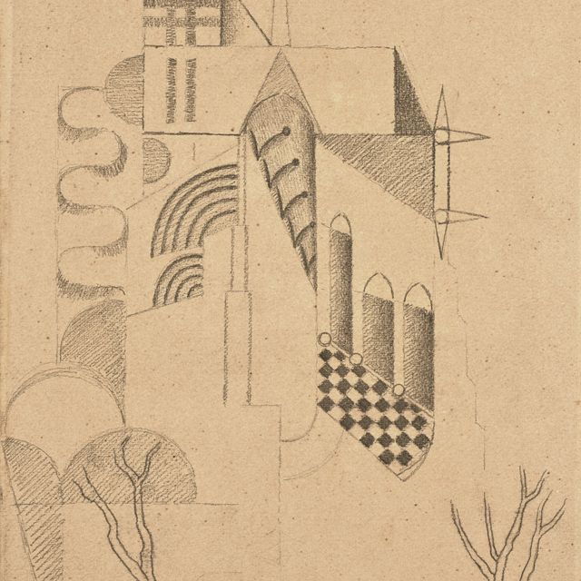 Auguste Herbin — Композиция из дерева