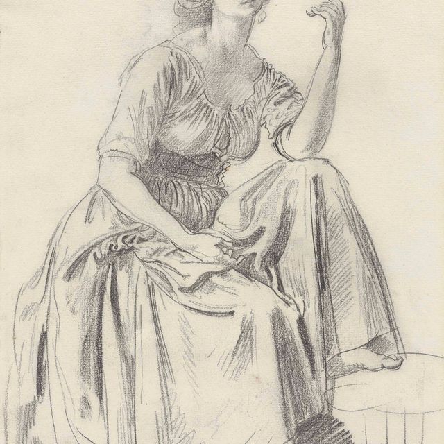 Augustus John — Дорелия сидела