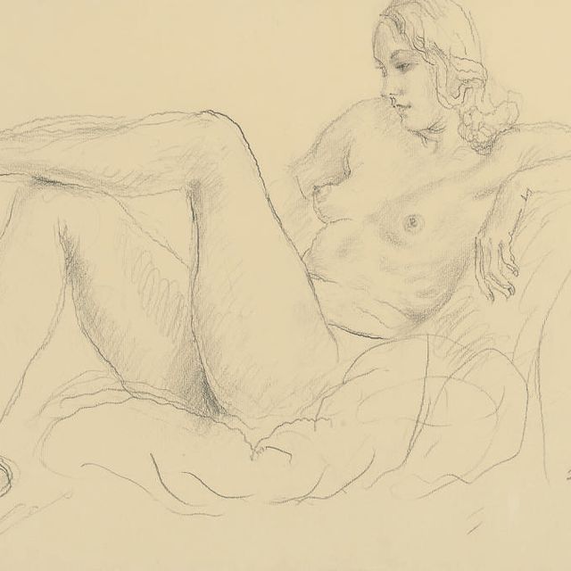 Augustus John — Лежащий обнаженный