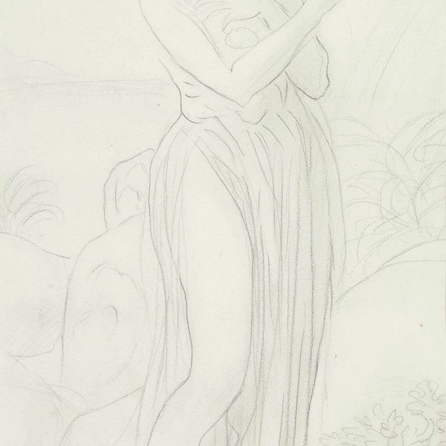 Augustus John — Молодая женщина в пустыне