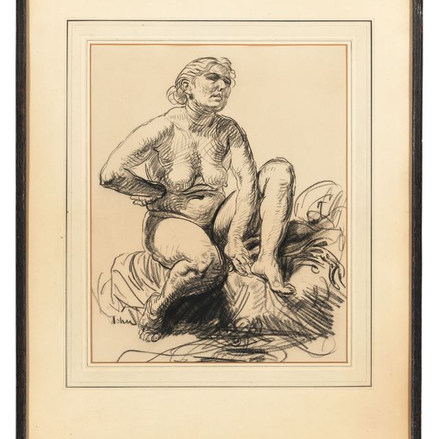 Augustus John — Сидящий обнаженный