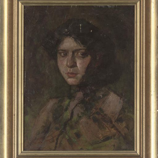 Augustus John — Портрет дамы, длиной до груди