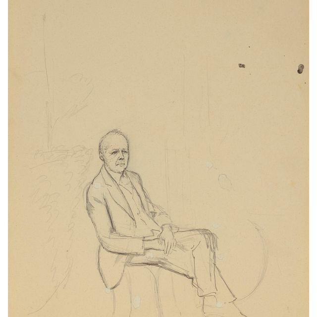 Balthus — Портрет полковника барона Морица де Ватвиля (слева направо ); Подготовительные этюды ( справа налево )