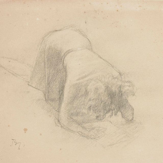 Balthus — Этюд для "Молодой девушки на побегушках"