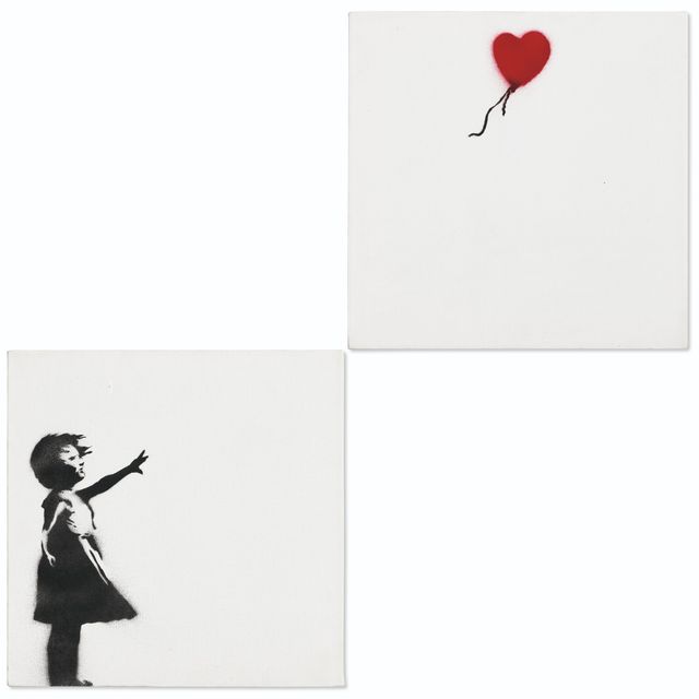 Banksy — Девушка с воздушным шаром (диптих)