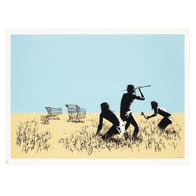 Banksy — Тележки (цветные)