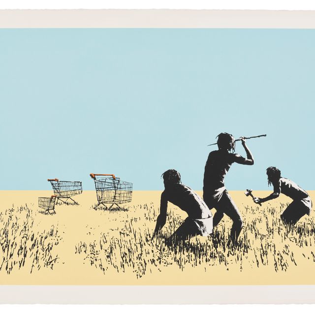 Banksy — Тележки (цветные)