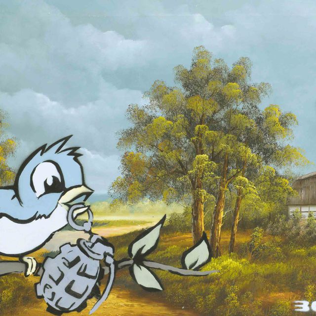 Banksy — Птица и граната
