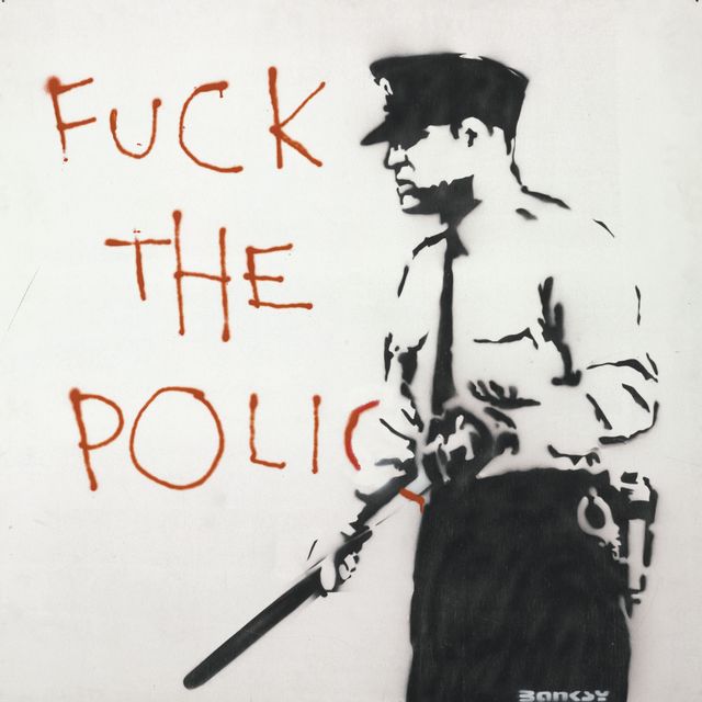 Banksy — Без названия (К черту полицию)