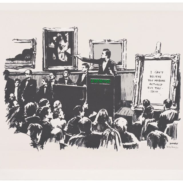 Banksy — Идиоты (белые)