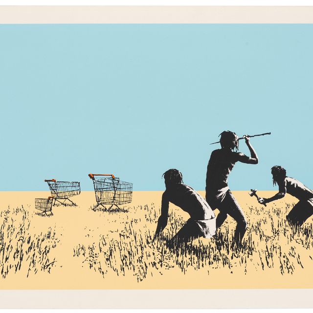 Banksy — Тележки (цветные)