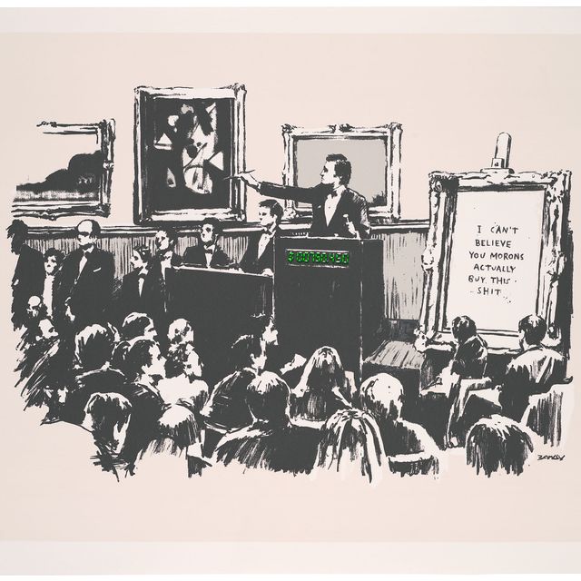 Banksy — Идиоты (белые)