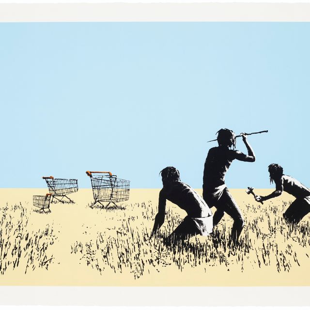 Banksy — Тележки (цветные)