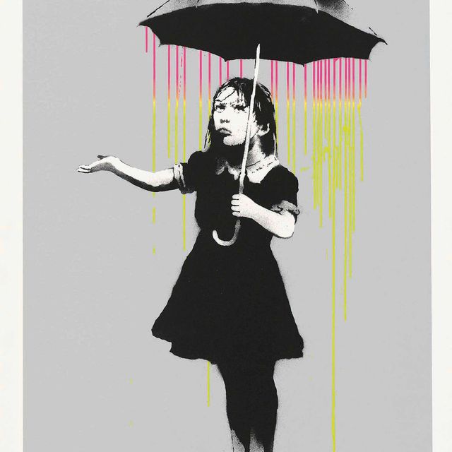 Banksy — НОЛА (Розовый и желтый дождь)