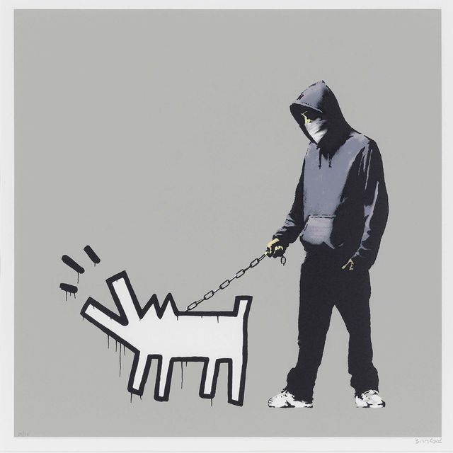 Banksy — Выбери свое оружие - Очередь, Прыгающая серым