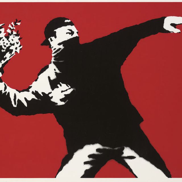 Banksy — Метатель цветов
