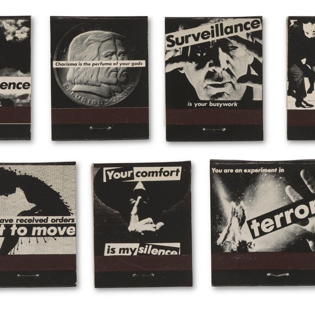 Barbara Kruger — Два набора спичечных коробков художника