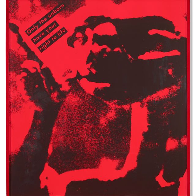Barbara Kruger — Без названия (Только нерожденные имеют право на жизнь)